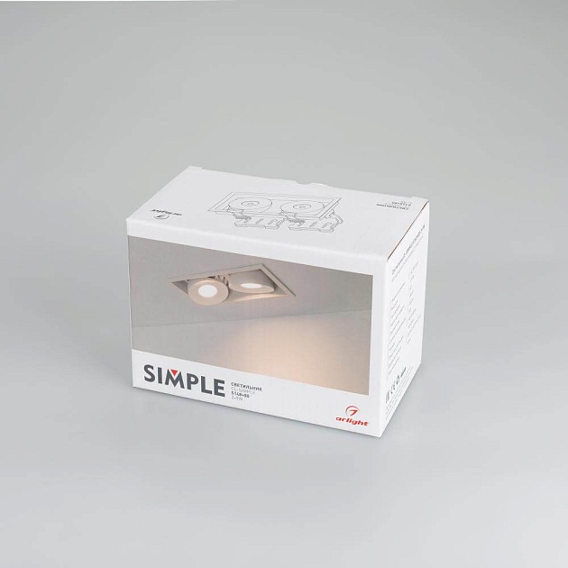 Встраиваемый светодиодный светильник Arlight CL-Simple-S148x80-2x9W Day4000 028150 фото 7