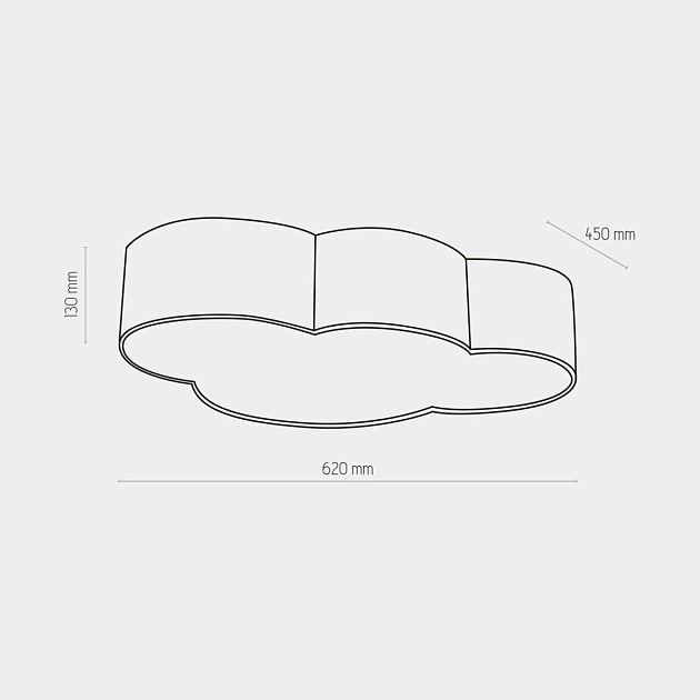 Потолочный светильник TK Lighting 1534 Cloud Фото № 3