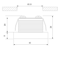 Встраиваемый светодиодный светильник Elektrostandard 15268/LED белый a056018 1