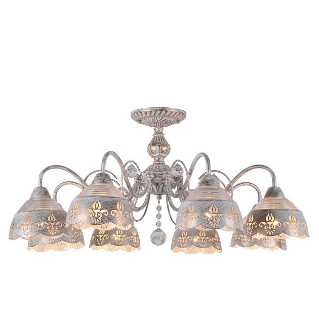 Потолочная люстра Arte Lamp Sicilia A9106PL-8WG изображение 1 Потолочная люстра Arte Lamp Sicilia A9106PL-8WG Фото № 1