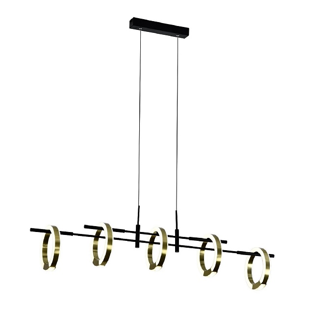 Подвесная светодиодная люстра Gerhort G91061/4BK+GD Фото № 1