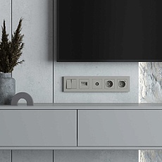 Рамка на 5 постов Werkel Slab дымчатый софт W0052917 a071630 2