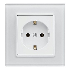 Розетка 2P+E Vesta-Electric Exclusive White белый FRZ00040004BEL