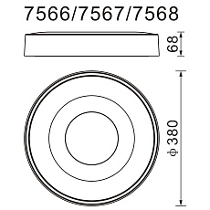 Потолочный светодиодный светильник Mantra Coin 7568 1