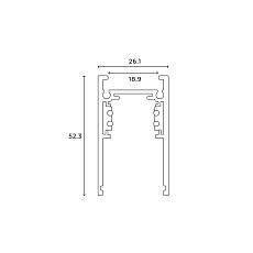 Шинопровод накладной Hesby Lighting ElDeko 48В-1м, чёрный HSBL_0051 4