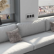 Рамка Werkel AluMax на 3 поста алюминий W0033506 4690389204067 3