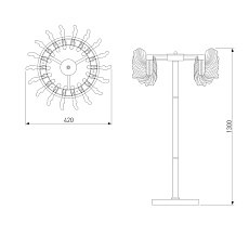 Торшер Bogates Farfalla 80510/1 1