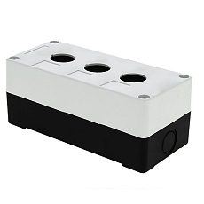 Корпус КП103 пластиковый 3 кнопки белый EKF PROxima cpb-103-w