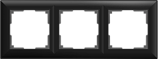 Рамка Werkel Fiore на 3 поста черный матовый W0032208 4690389160417 3
