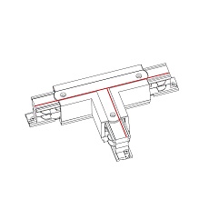 Коннектор T-образный левый 2 Nowodvorski Ctls Power 8237 2