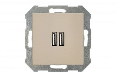 Розетка 2xUSB Liregus Retro кремовый омбре 29-117 2