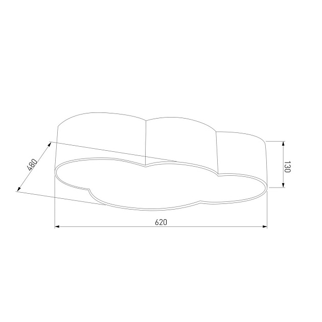 Потолочный светильник TK Lighting 1534 Cloud Фото № 2