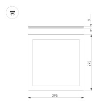 Встраиваемая светодиодная панель Arlight DL-Intenso-S300x300-18W Warm3000 036229 1