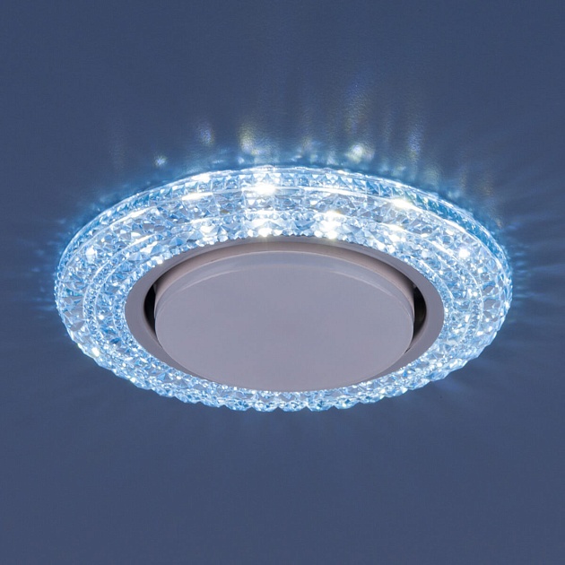 Встраиваемый светильник Elektrostandard 3030 GX53 BL синий a035180 фото 3
