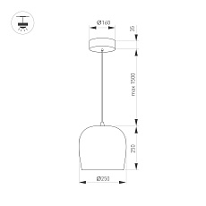 Подвесной светодиодный светильник Arlight SP-PEONY-HANG-R250-15W Day4000 039549 1