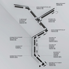 Шинопровод встраиваемый магнитный Maytoni Technical Exility Busbur TRX034-421B 1