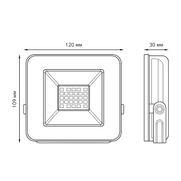 Прожектор светодиодный Gauss 20W 613100320 изображение 9 Прожектор светодиодный Gauss 20W 613100320 Фото № 9