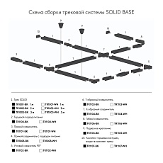 Шинопровод Denkirs Solid Base TR1002-WH/1 1