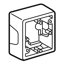 Коробка накладного монтажа 1-постовая Legrand Valena белая 776181