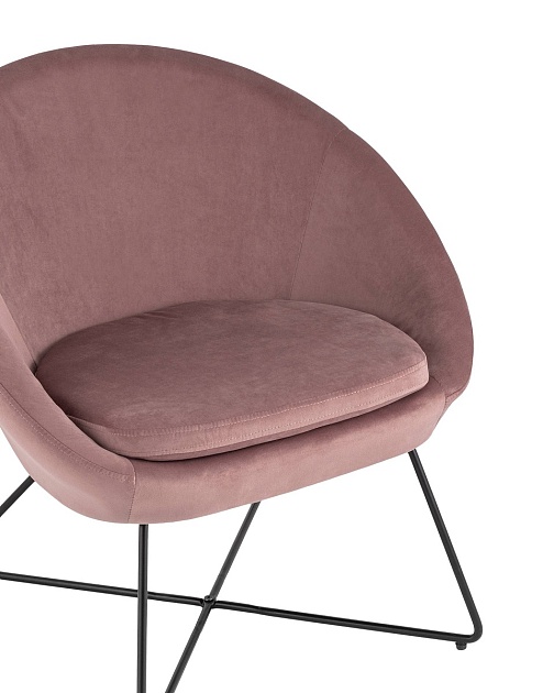 Кресло Stool Group Колумбия велюр пыльно-розовый DOUMBIA HLR-34 Фото № 7