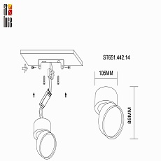 Светодиодный спот ST Luce ST651.442.14 1