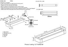 Настенный светодный светильник Crystal Lux CLT 028W700 BL 5