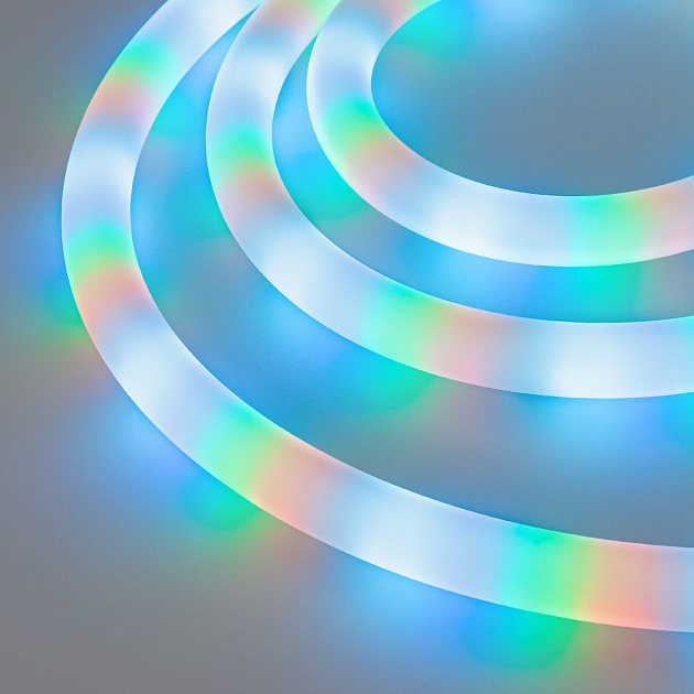 Гибкий неон Arligh 12W/m 180LED/m 3535SMD разноцветный 3M SPI-MOONLIGHT-TOP-F180-D25mm 12V RGB-PX2 360deg 037564 Фото № 1