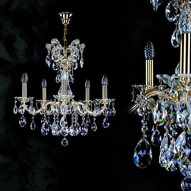 Подвесная люстра Artglass Maria Terezia 34 CE Фото № 3