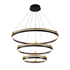 Подвесная светодиодная люстра Crystal Lux FERNANDO SP158W LED BLACK/GOLD 3