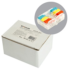 Клемма супер-компактная проходная серии 219 на 3 контакта Stekker,LD219-423 49782