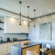 Подвесной светодиодный светильник Elektrostandard DLR037 12W 4200K кофейный a044558 2