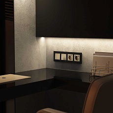 Выключатель Werkel одноклавишный шампань W1110011 4690389157073 4