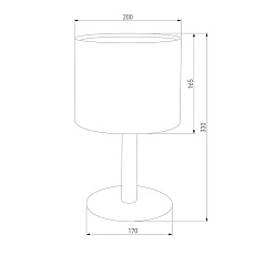 Настольная лампа TK Lighting 5219 Deva Graphite 2