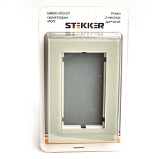 Рамка 2-постовая без перемычки Stekker Катрин дымчатый GFR00-7012-07 49041 2