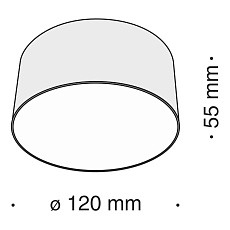 Потолочный светодиодный светильник Maytoni Technical Zon C032CL-L12W4K 1