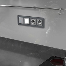 Рамка Werkel Elite на 4 поста графит W0042440 4690389180804 4