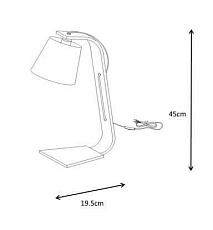 Настольная лампа Lucide Nordic 06502/81/31 3