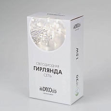 Светодиодная гирлянда Ardecoled сеть 230V теплый белый ARD-Netlight-Home-1800X1500-Clear-180Led Warm 024677 3