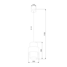 Подвесной светильник TK Lighting 4377 Calisto 1