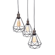 Подвесная люстра Lumina Deco Cobi LDP 11609-3 BK 1