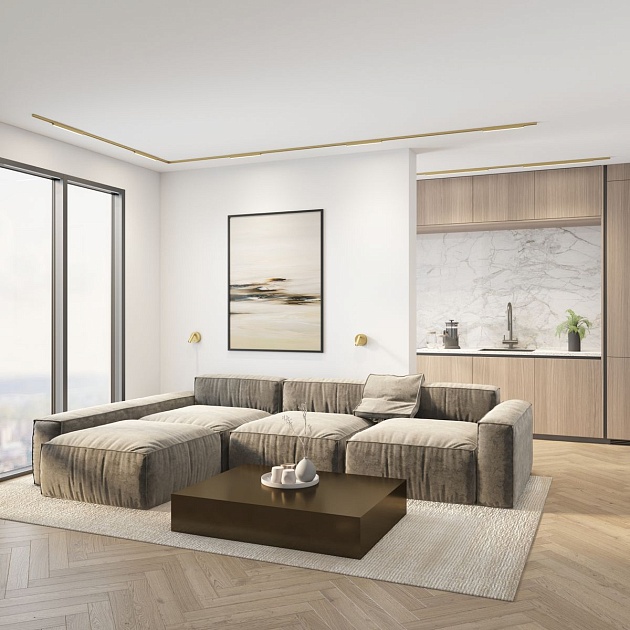 Трековый светодиодный светильник Denkirs Shine Linear DK5751-SB Фото № 3