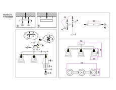 Потолочная люстра Ambrella light Traditional Modern TR303235 1