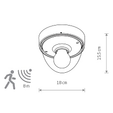 Уличный светильник Nowodvorski Nook Sensor 7964 1