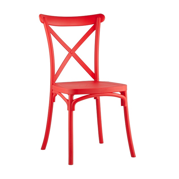 Кухонный стул Stool Group Кроссбэк пластиковый красный Y030 red изображение 1 Кухонный стул Stool Group Кроссбэк пластиковый красный Y030 red Фото № 1