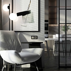 Выключатель двухклавишный проходной (дымчатый) W1222004/ a069458 2