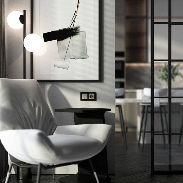 Выключатель двухклавишный проходной (дымчатый) W1222004/ a069458 изображение 3 Выключатель двухклавишный проходной (дымчатый) W1222004/ a069458 Фото № 3