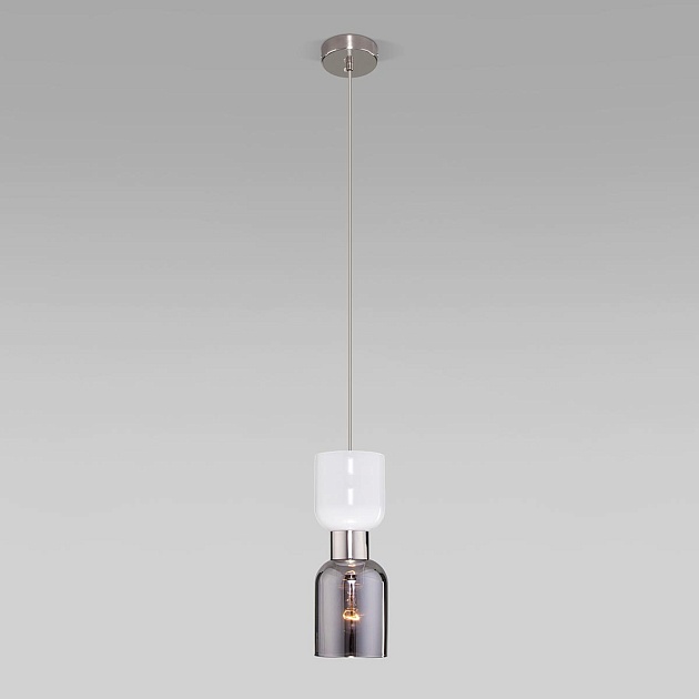 Подвесной светильник Eurosvet Tandem 50118/1 никель изображение 1 Подвесной светильник Eurosvet Tandem 50118/1 никель Фото № 1