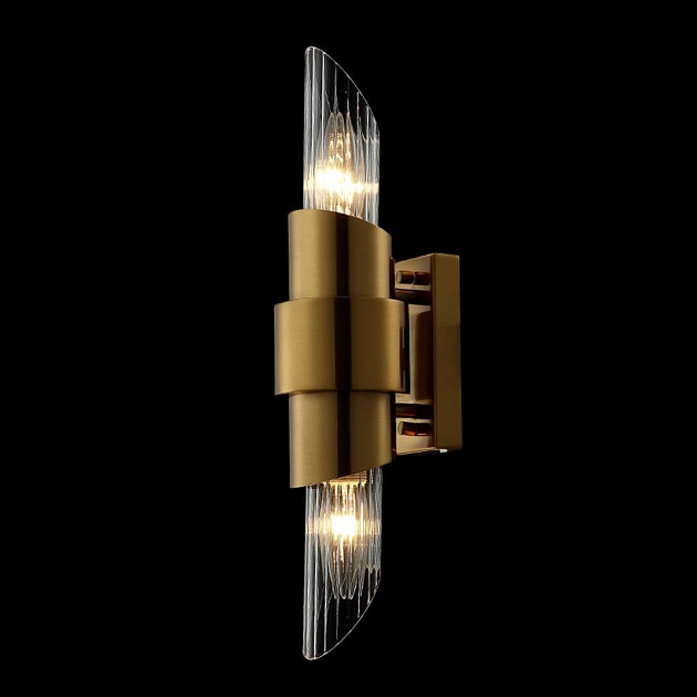 Бра Crystal Lux Justo AP2 Brass Фото № 2