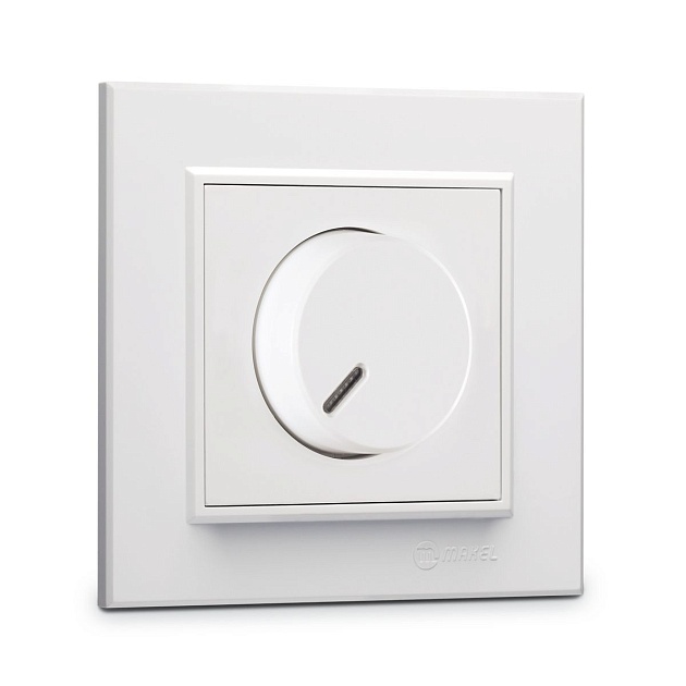 Диммер Makel СП 600Вт Karea IP20 бел. 56001011 Фото № 1