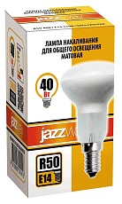Лампа накаливания Jazzway E14 40W 2700K матовая 3321413 1